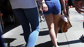 Bootycraise: Азиатское милашки ногоя ноготь 29: синие джинсионные шорты